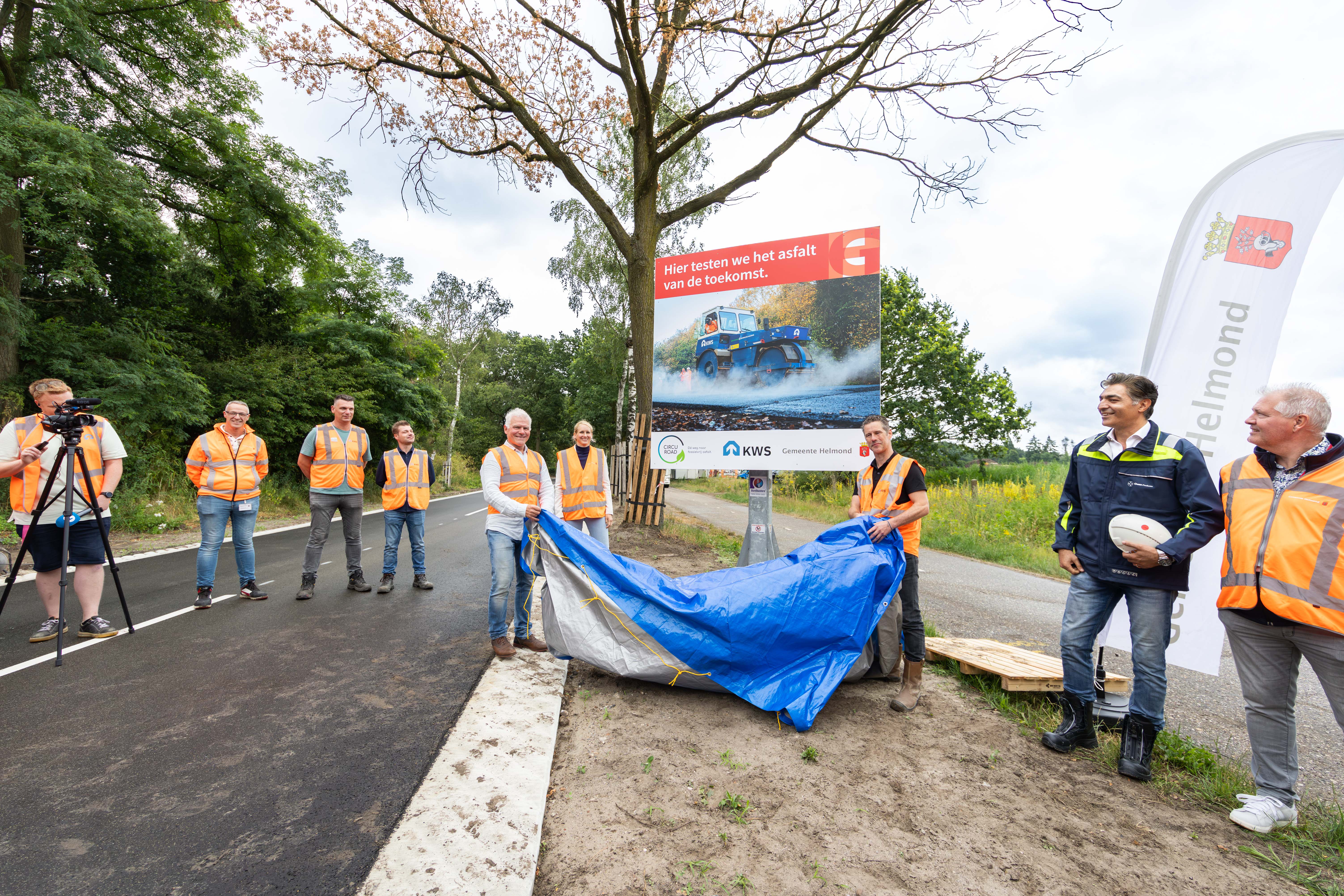 Helmond eerste gemeente waar CIRCUROAD biobased asfalt test