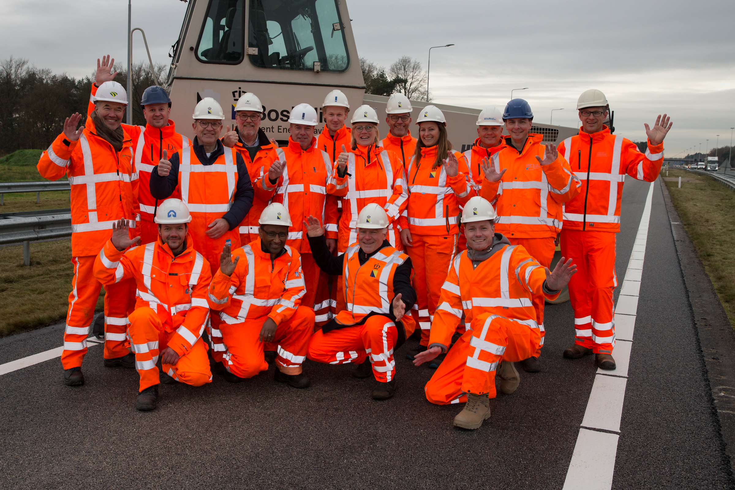 CIRCUROAD mijlpaal: proefvakken met biobased asfalt op InnovA58