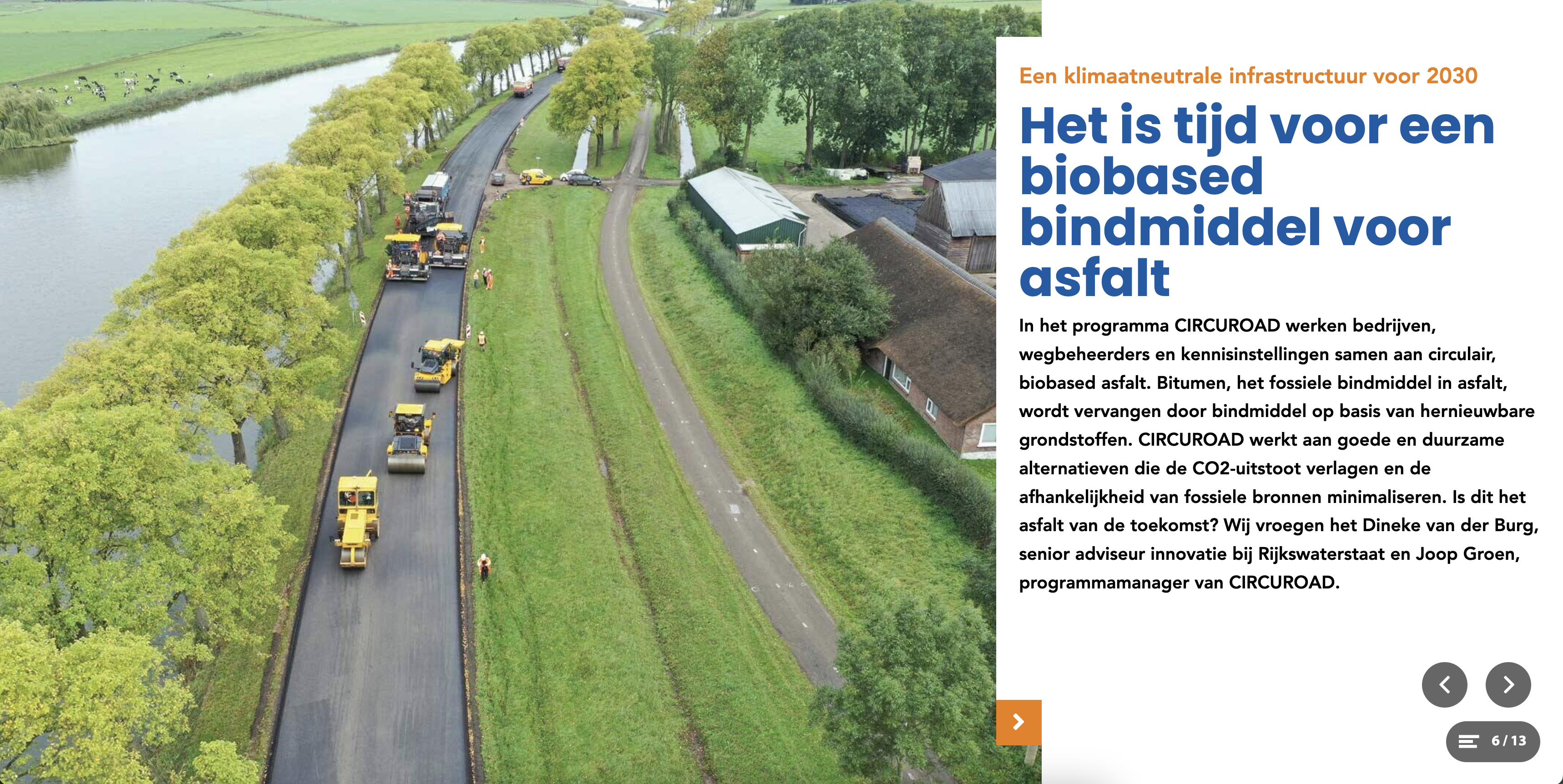 Een klimaatneutrale infrastructuur voor 2030; het is tijd voor een biobased bindmiddel voor asfalt